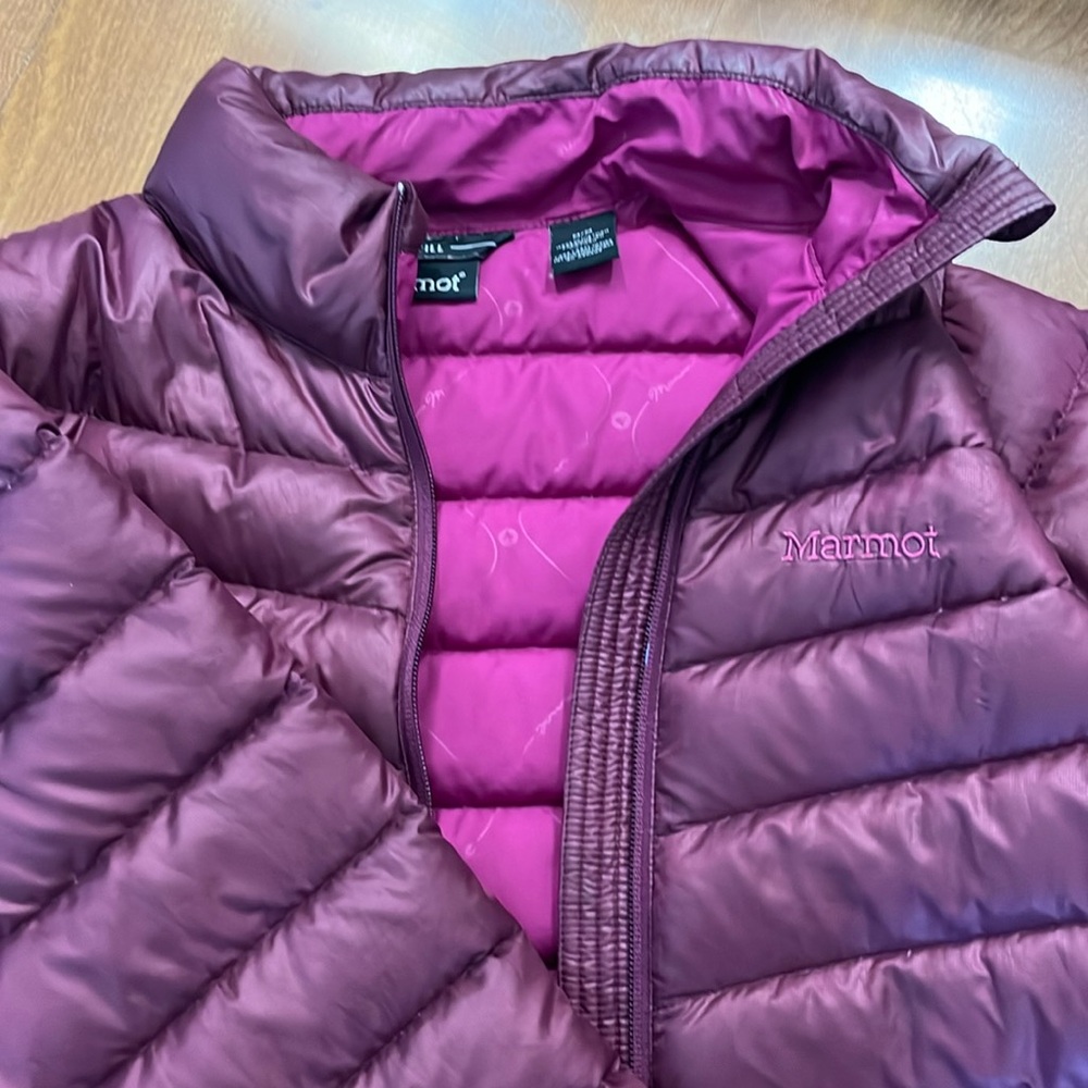 Marmont purple duck down jacket, medium
